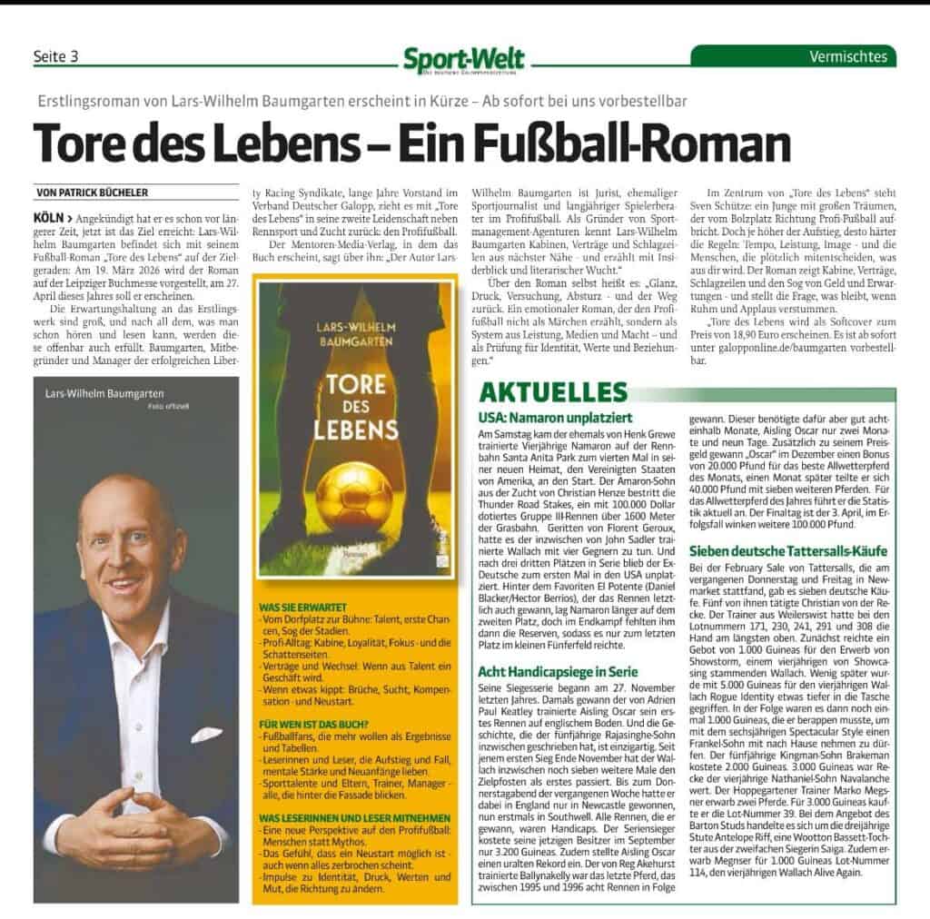 Tore des Lebens von Lars-Wilhelm Baumgarten